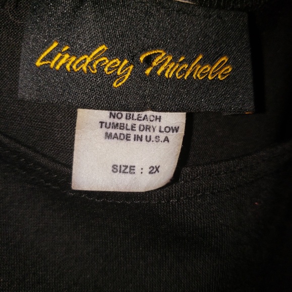 Lindsey Michelle 2xl  cami w/sheer black - Picture 4 of 4